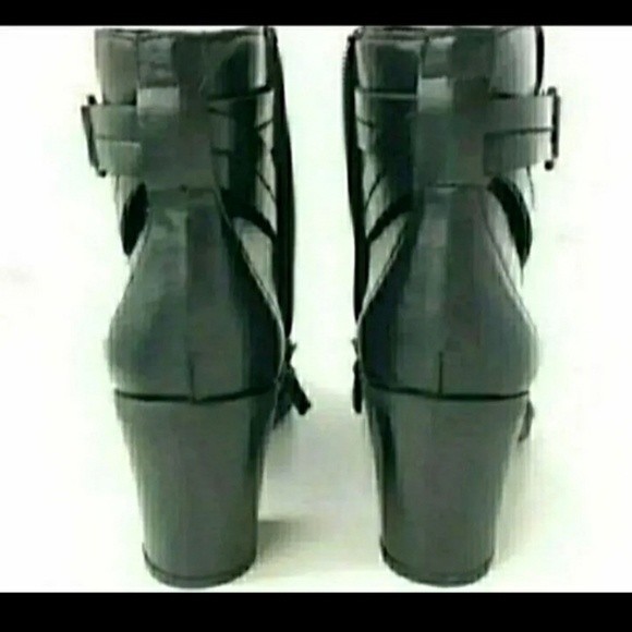 FRANCO SARTO BOOTS BOOTIES BLACK BLOCK HEEL SIZE 6 WOMENS SIZE 6 - Picture 4 of 6